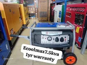 Ecoolmax 7.5kVA Key Start Generator – Fuel Efficient7.5kva