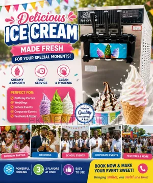 Dispensable Ice Cream for All Kind of Events