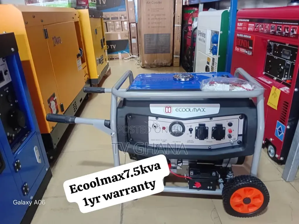 Ecoolmax 7.5kVA 8500W Petrol Generator – Electric Start7.5kva