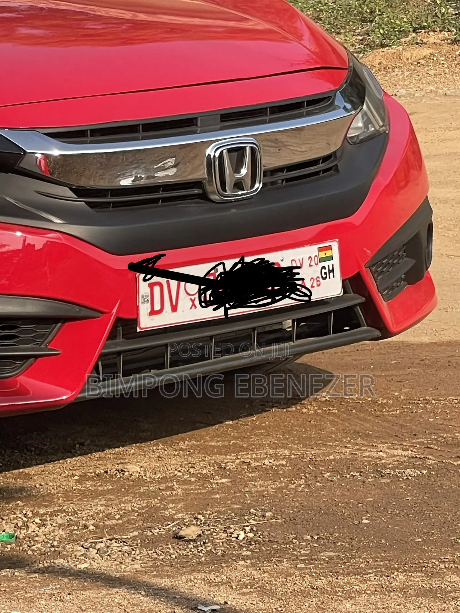 Honda Civic LX-P 2dr Coupe (2.0L 4cyl) 2017 Red