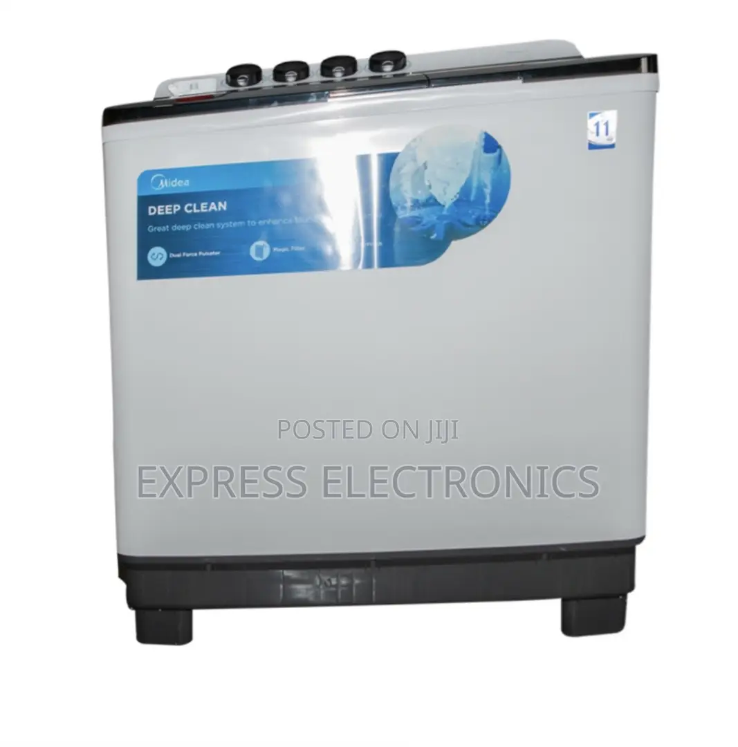 Call for the New Midea 12kg Topload Twintu.