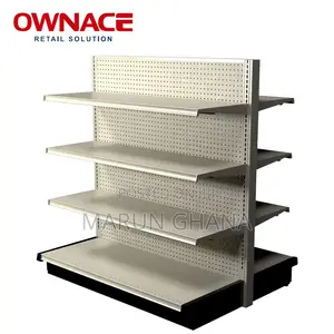 Commercial Supermarket Display Racks Pharmacy Gondola Shelving Units