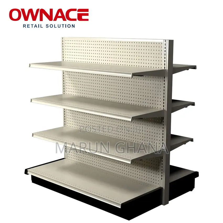 Commercial Supermarket Display Racks Pharmacy Gondola Shelving Units