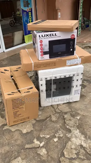 Turkish 90cm Glass Set. Oven, Burner, Microwave and Heat Extractor
