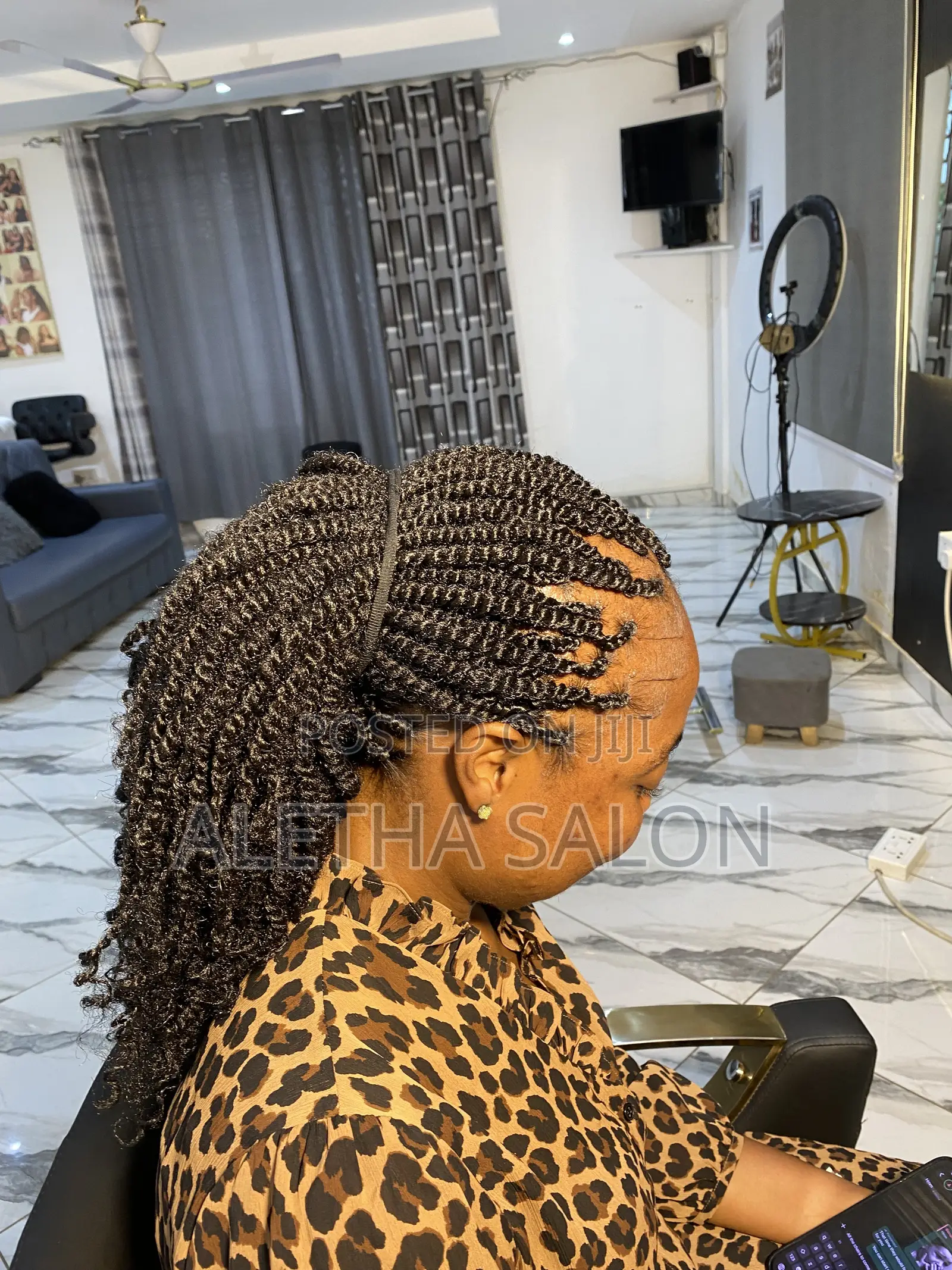 Braiding Off Hair for Both Male and Female,we Do Home Service