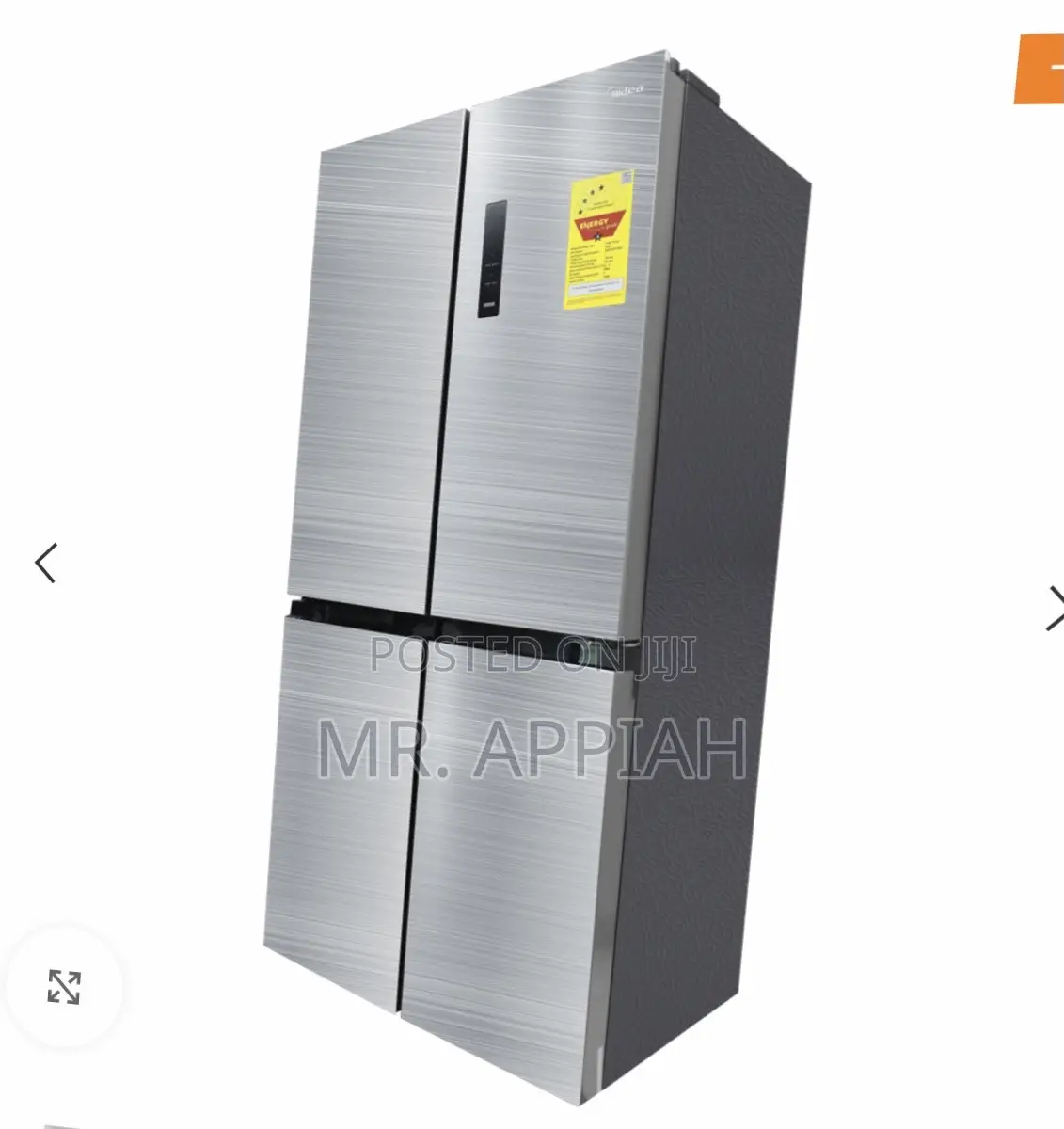 Get Affordable Midea 474Liters Side by Side Electric Fridge 