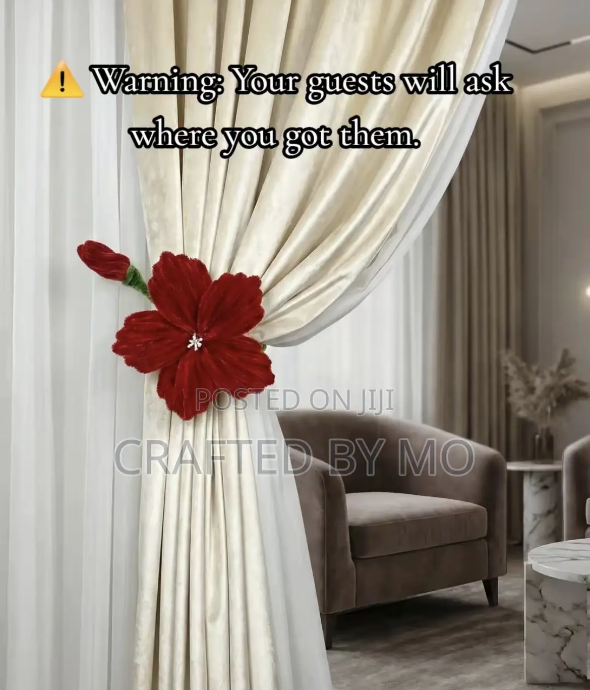 Floral Curtain Holders