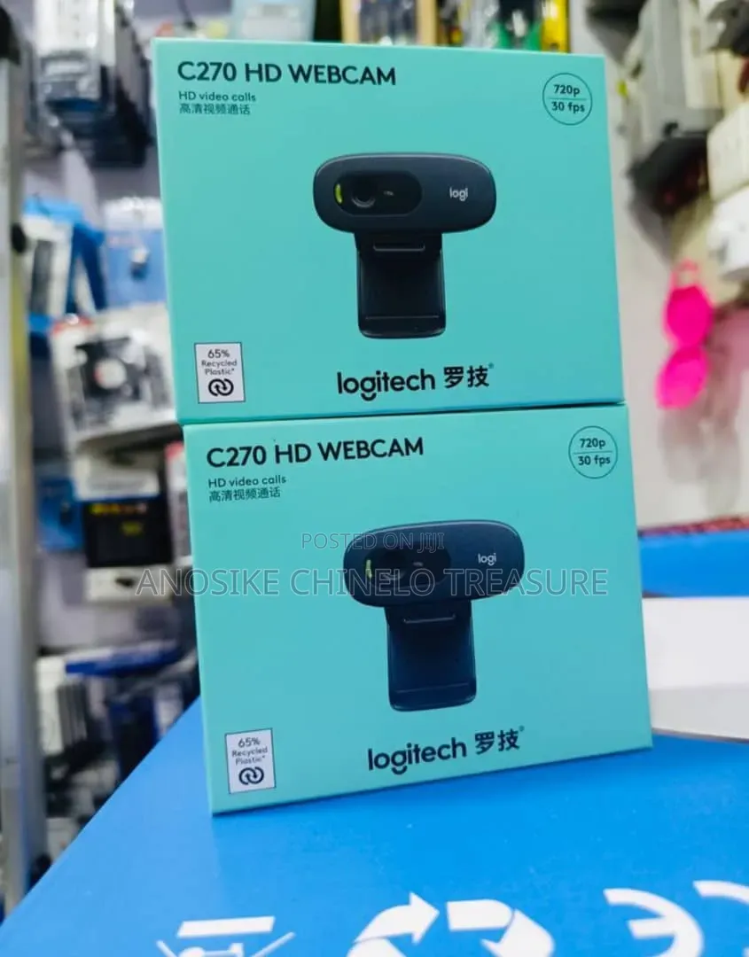 Logitech C270 HD Webcam 720p USB Webcam for PC Laptop