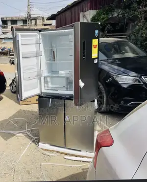 Super Classic Midea 474L Side by Side Refrigerator(Gray) 