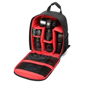 Digital DSLR Camera Waterproof Sling Backpack Shoulder Bag – Red