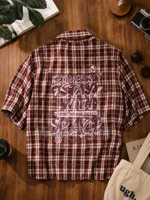 Vintage Cropped Cotton Flannel Shirts