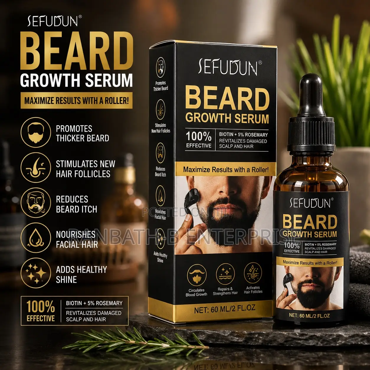 SEFUDUN Beard Growth Shine Serum