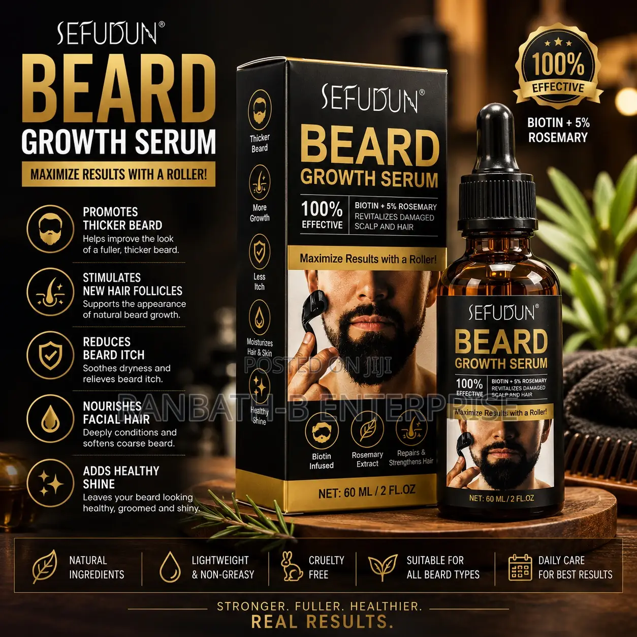SEFUDUN Beard Growth Shine Serum