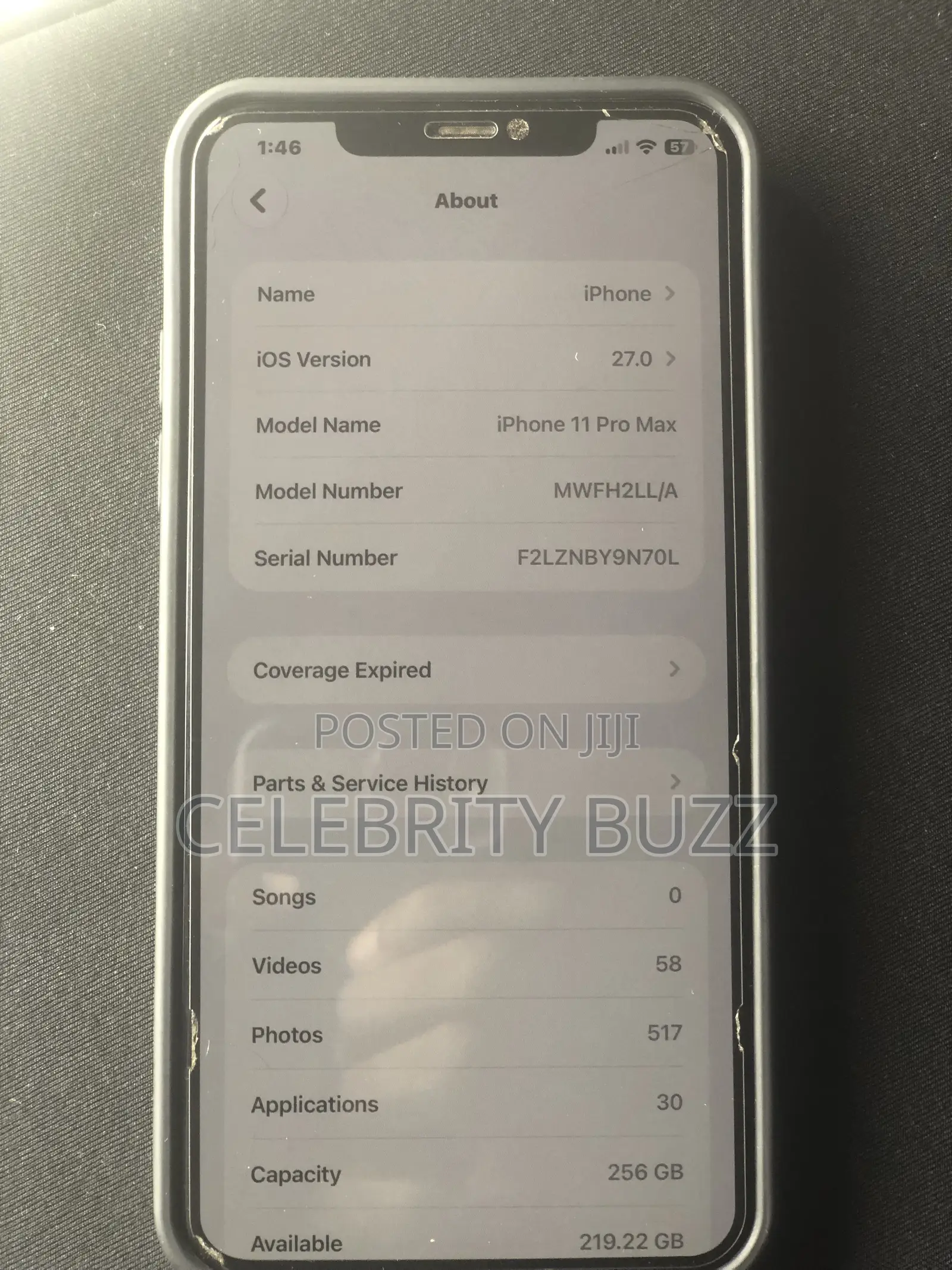 Apple iPhone 11 Pro Max 256 GB Gray