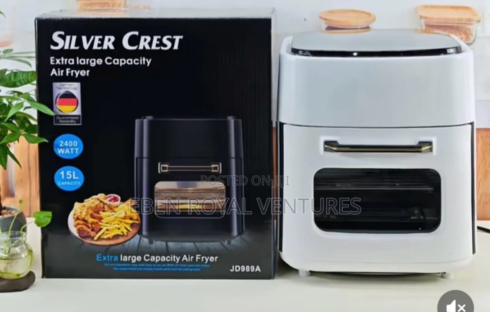 I5 LTRS Air Fryer. Silver Crest