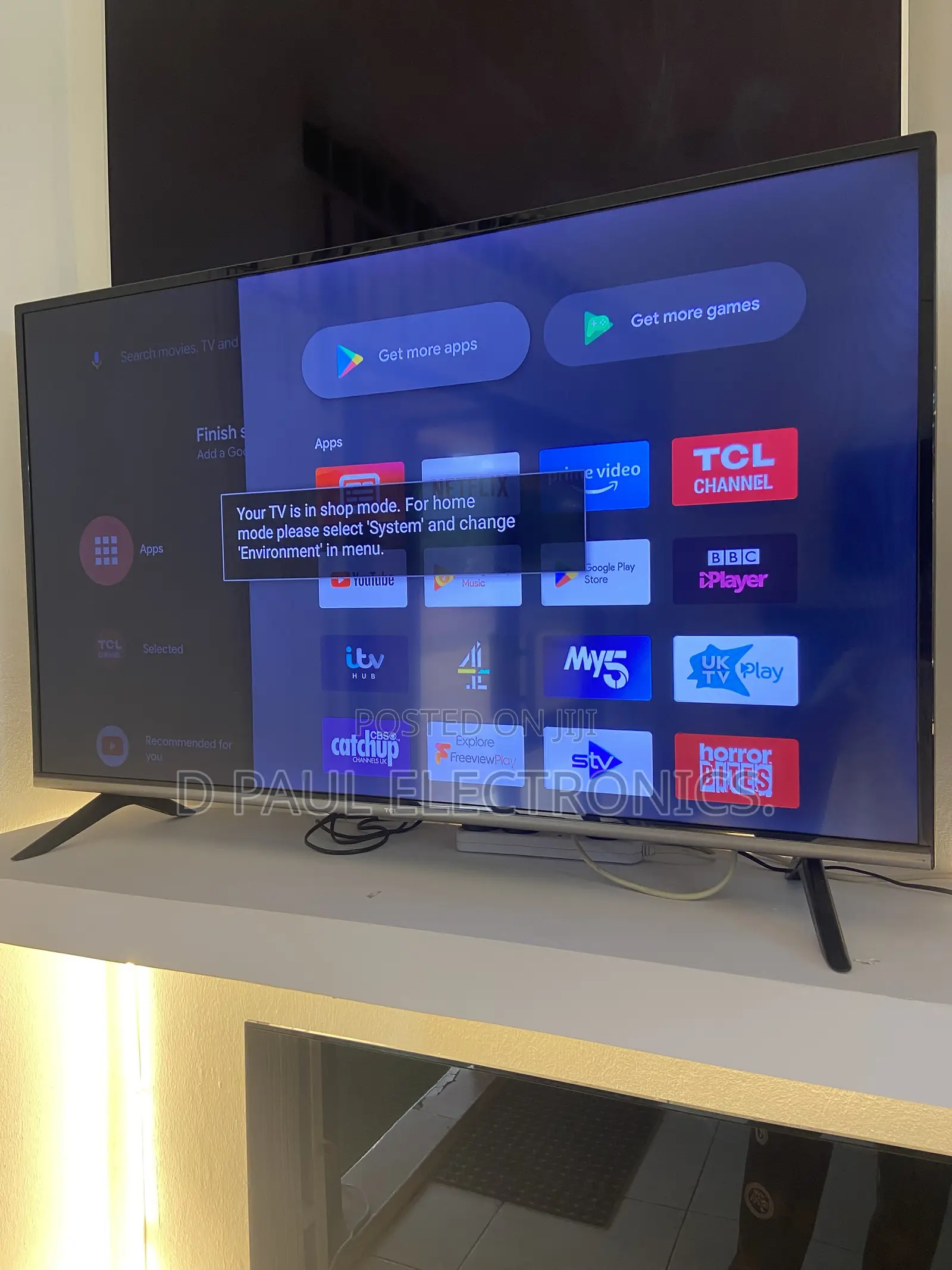 50 Inches Full Digital Satellite Ultra HD Led Smart Android TCL TV.