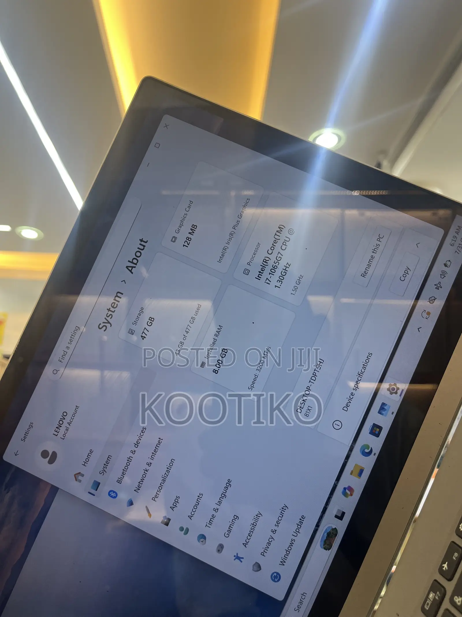 Laptop Lenovo Flex 5 8GB Intel Core i7 SSD 512GB