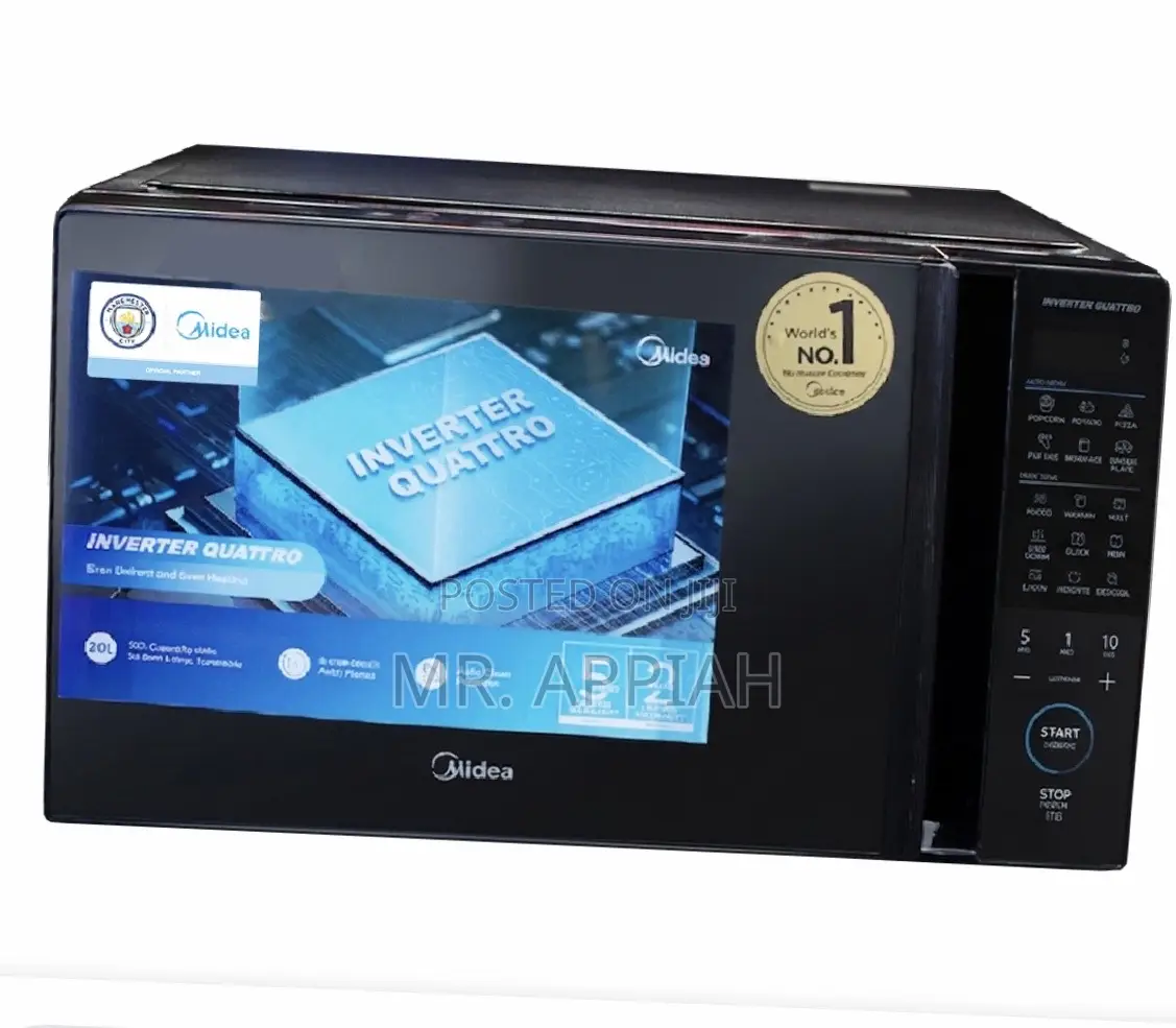 Sealed in Box Midea Em9p032mo-B 30L Inverter Quattro Microwave.