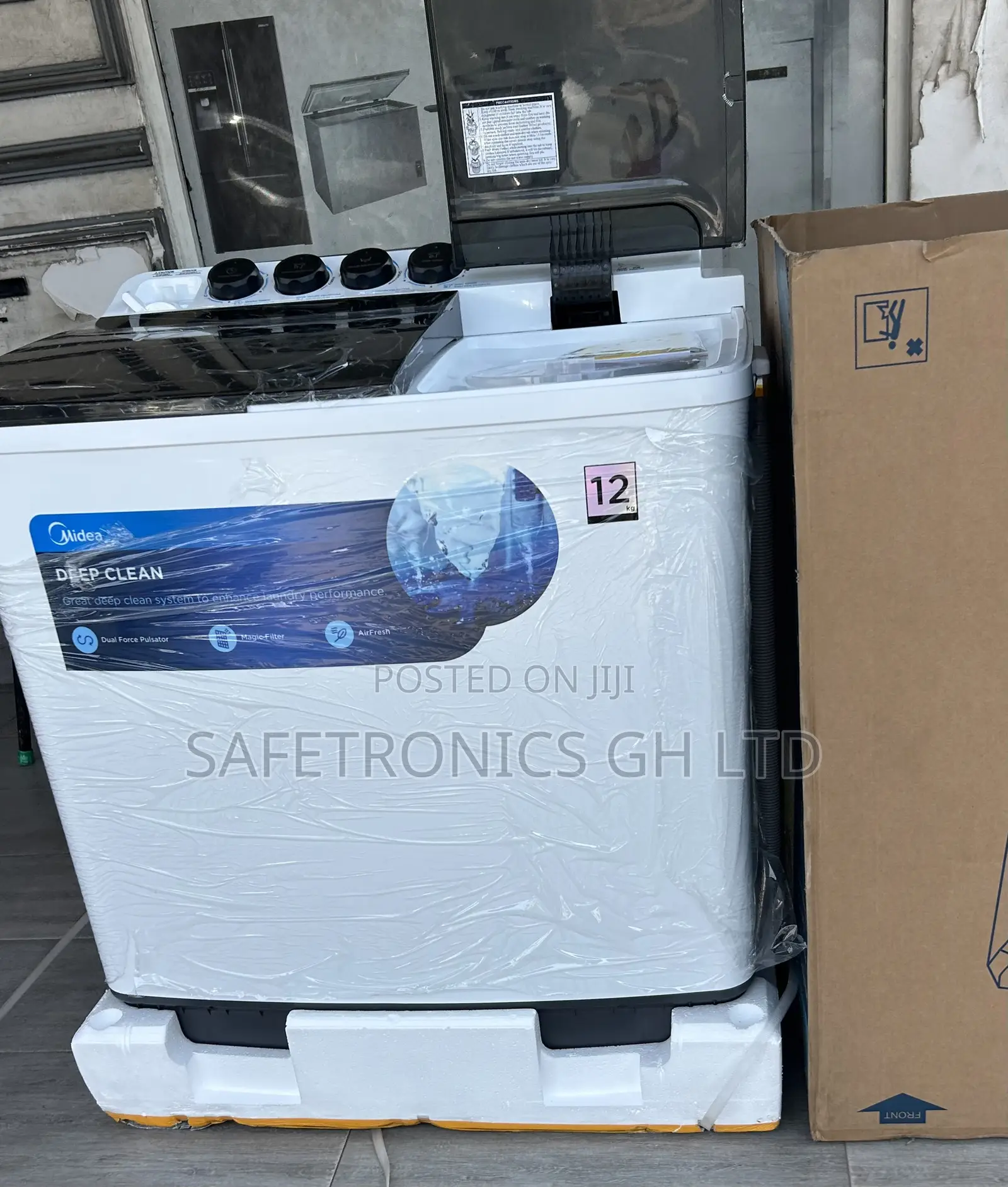 Perfect Sleek Midea 12kg Semi Auto Twin Tub Washing Machine