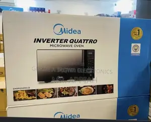 Fresh in Box Midea 900Watt Inverter Quattro Microwave(Em9p032mo-B)