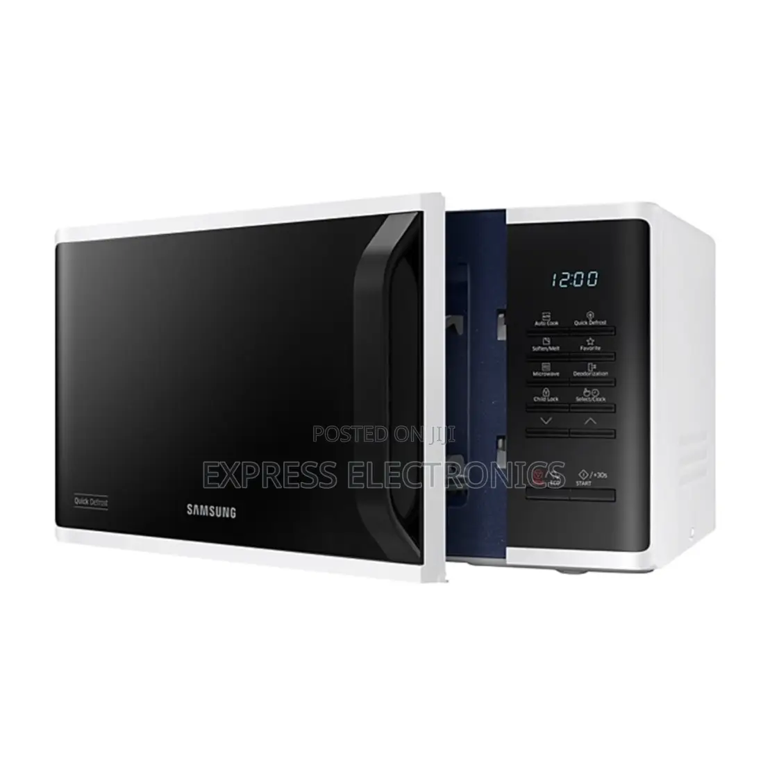 Ultra Modern Samsung 23l Ms23k3513aw/Sg Solo Microwave - White