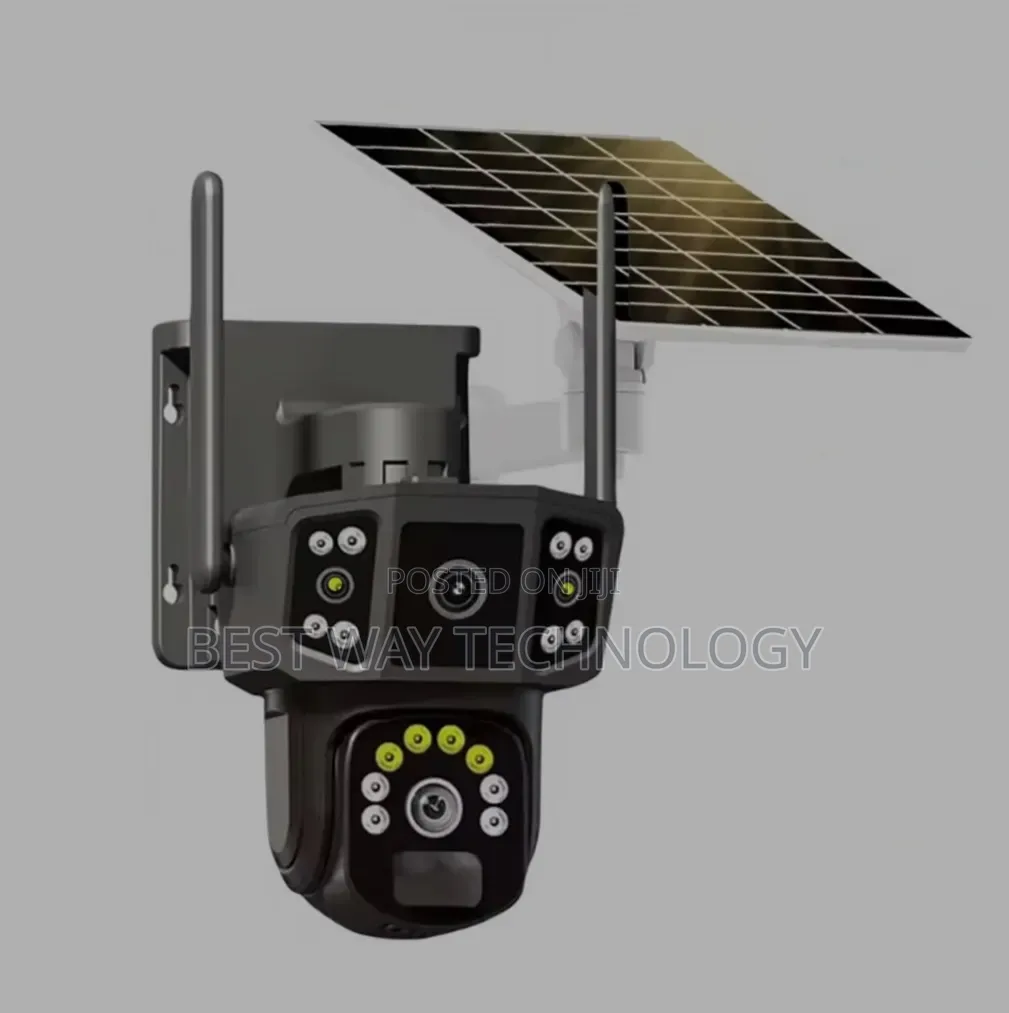 PTZ WiFi Solar Camera Dual Lens V380 Pro