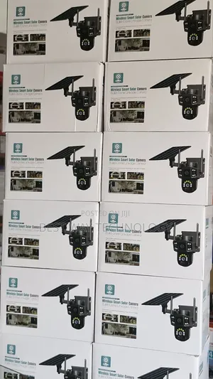 PTZ WiFi Solar Camera Dual Lens V380 Pro