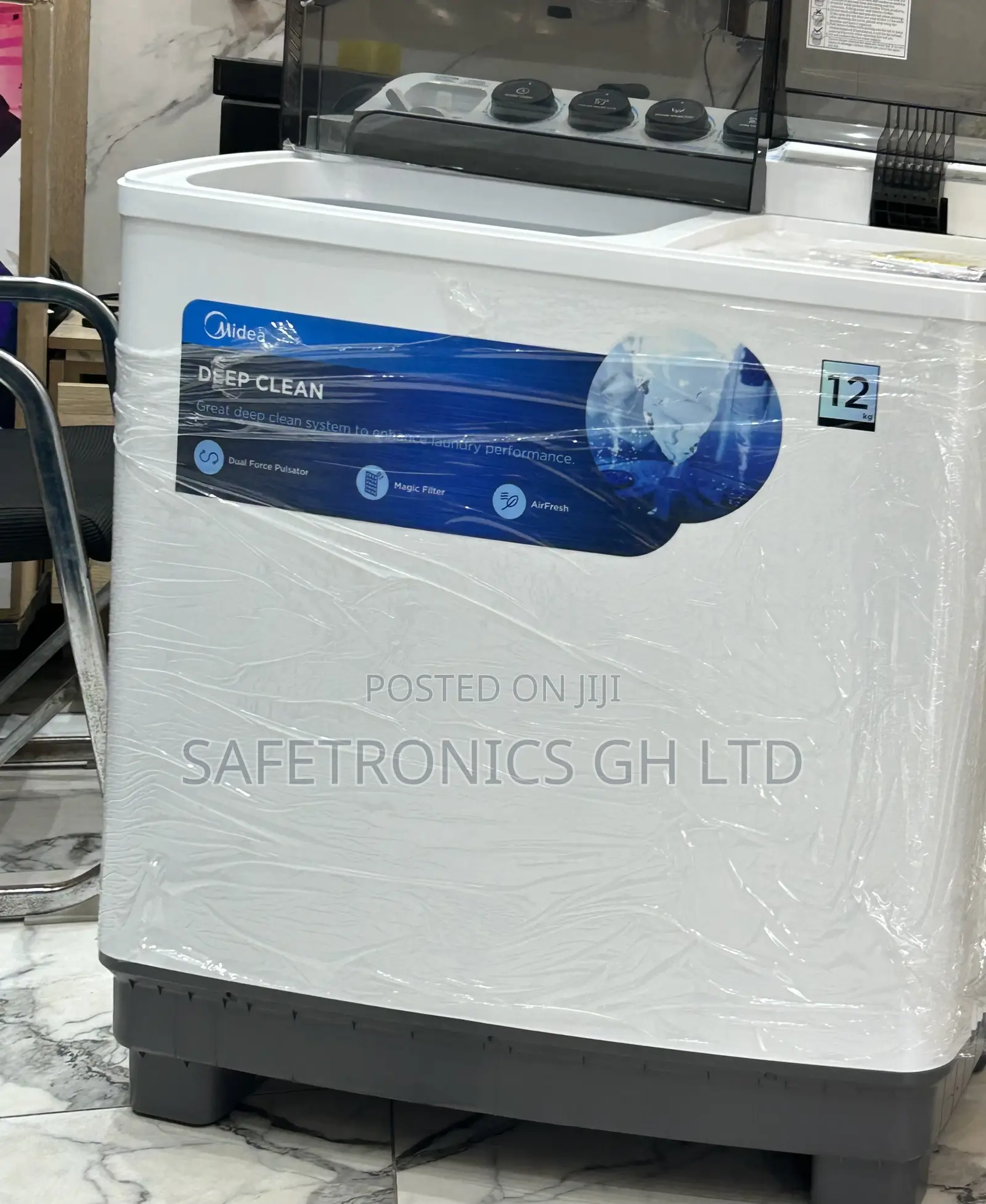 Recommend Sleek Midea 12kg Semi Auto Twin Tub Washing Machine