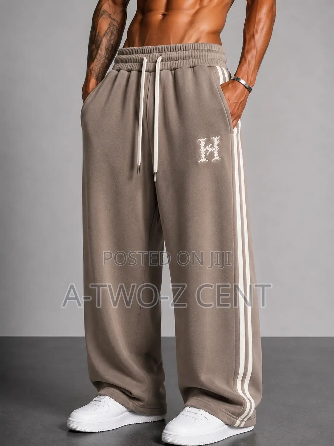 Relaxed-Fit Black Jogger Pants