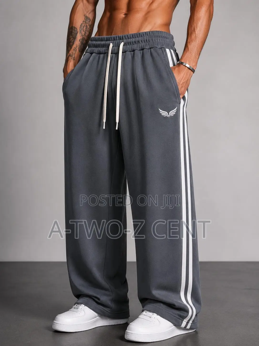 Relaxed-Fit Black Jogger Pants