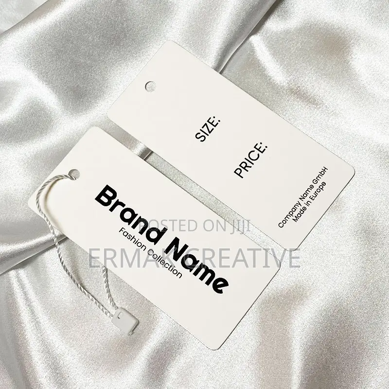 Clothing Label With Strings Moq 100pcs
