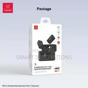 AI Noise Reduction Lavalier Microphone (2 Transmitters+1 Receiver)