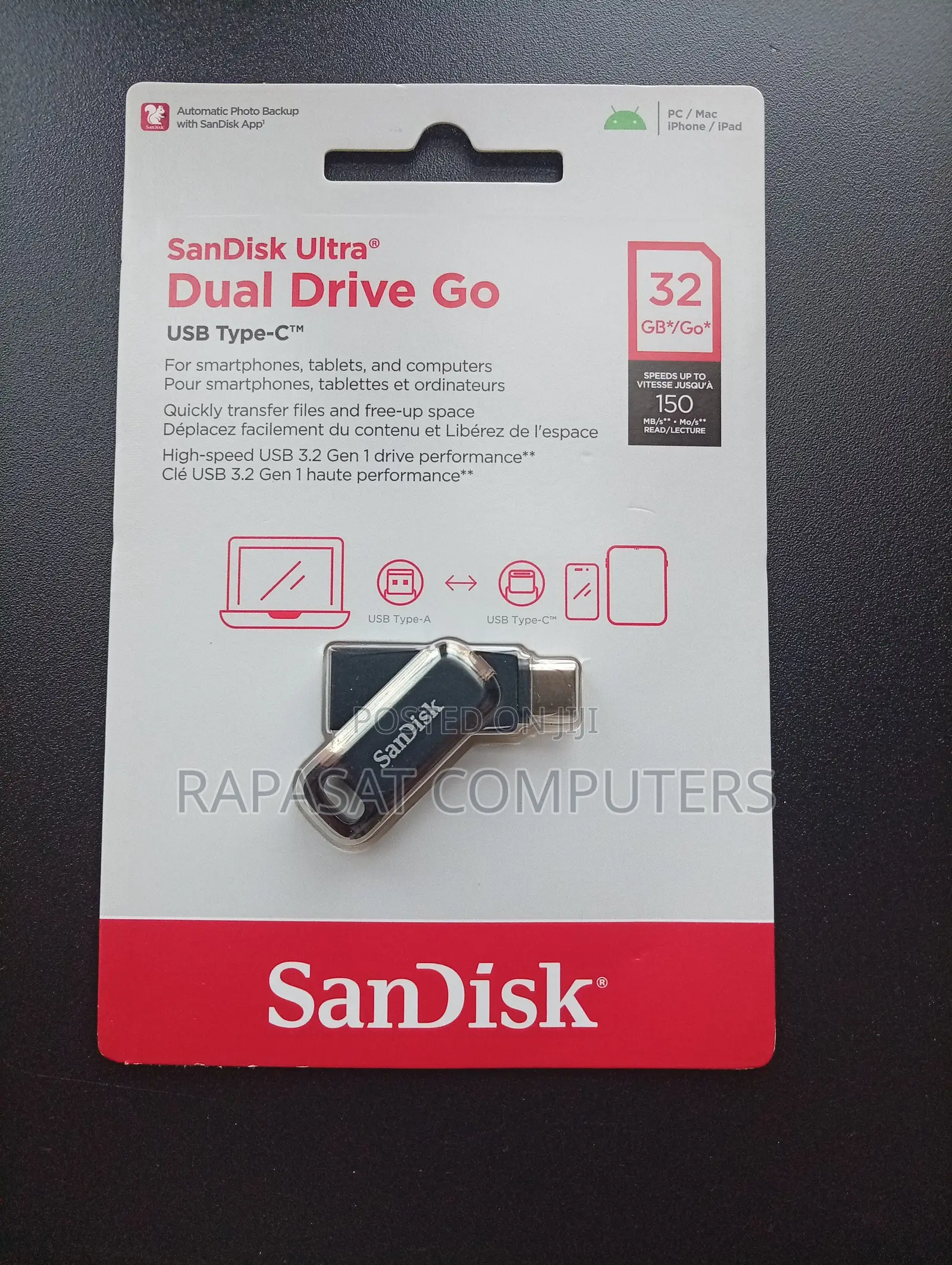 Sandisk 32gb Ultra Dual Drive USB Type C Flash Drive