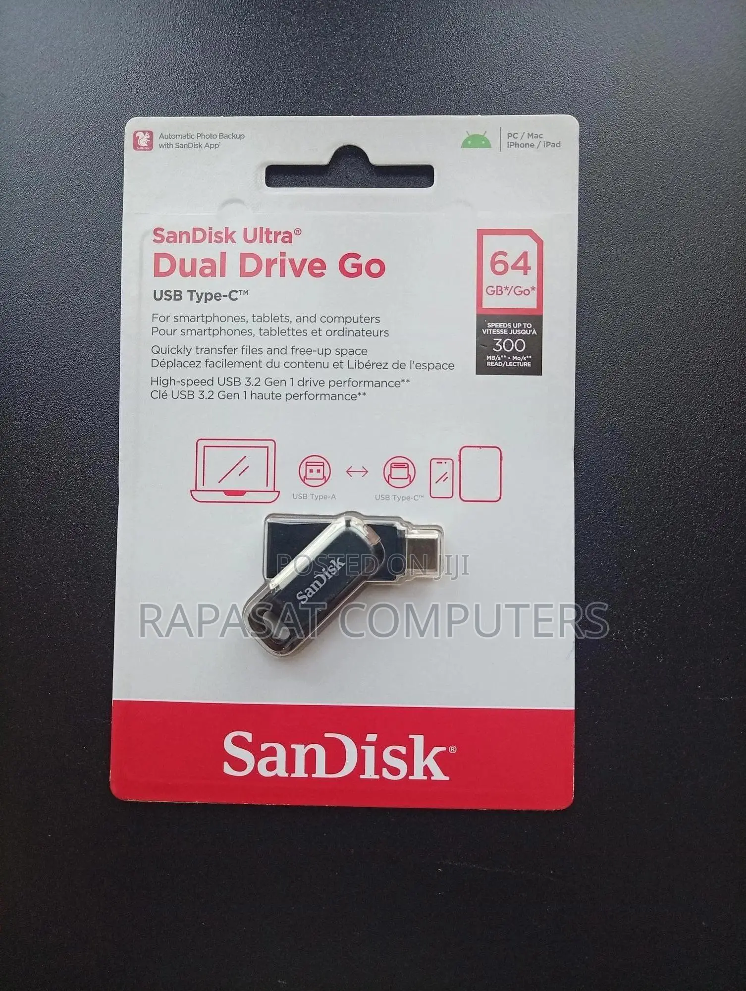 Sandisk 64gb Ultra Dual Drive USB Type C Flash Drive