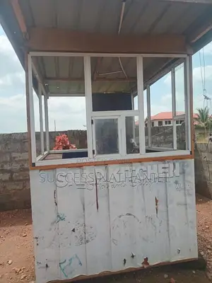 Metal and Transparent Glass Kiosks. Spacious