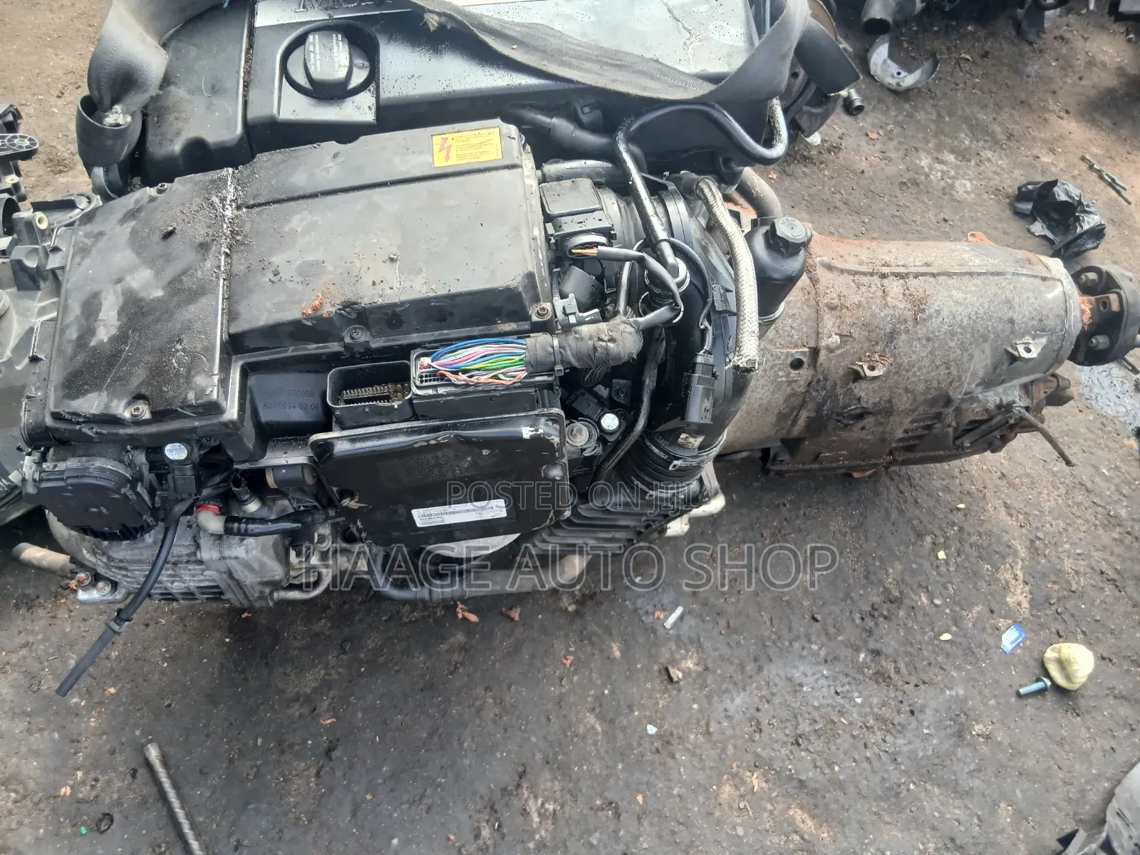 Mercedes-Benz M271 2003-2097 Engine and Transmission Assembly.