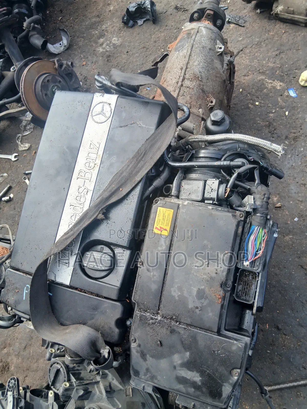 Mercedes-Benz M271 2003-2097 Engine and Transmission Assembly.