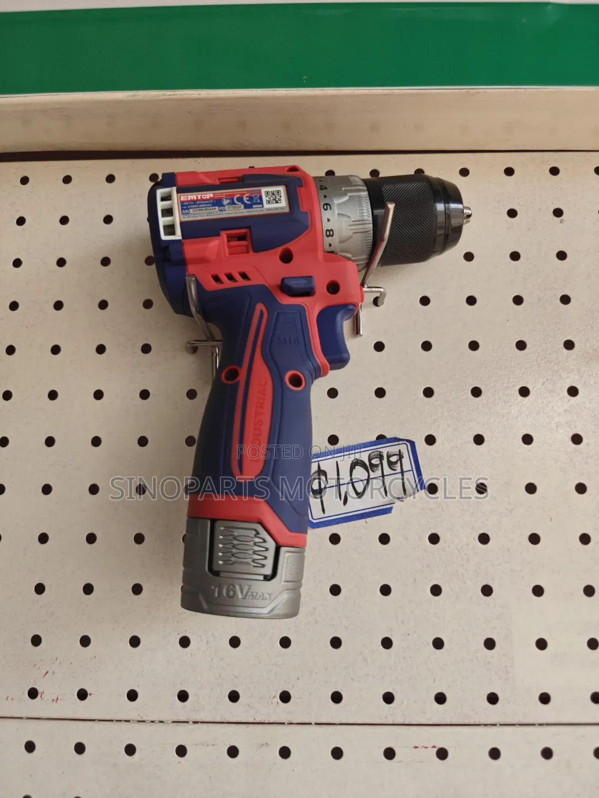 EMTOP 16V Brushless Cordless Drill Driver ECDL16682