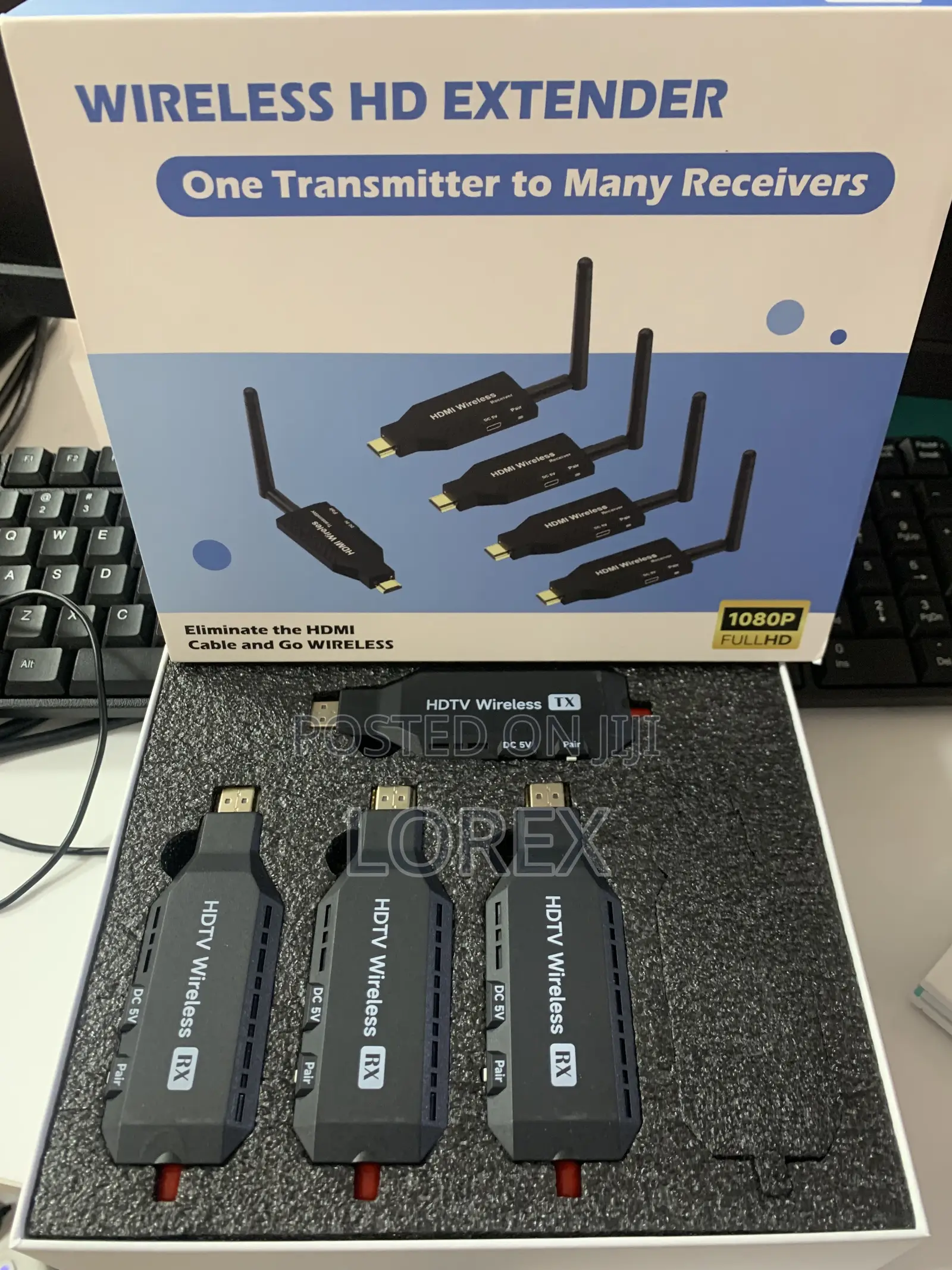 Wireless HDMI 50m 3 in 1 (1080p) One Transmitter to 3 Receivers