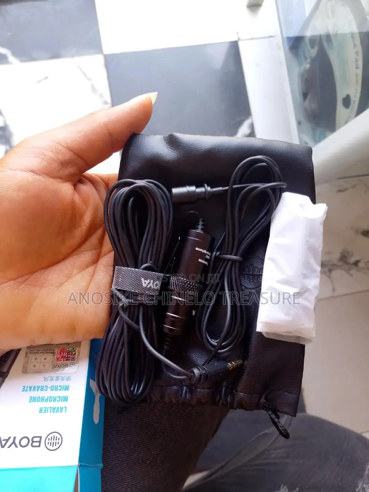 BOYA BY-M1 Original Lavalier Clip-on Microphone for Phone, Camera PC
