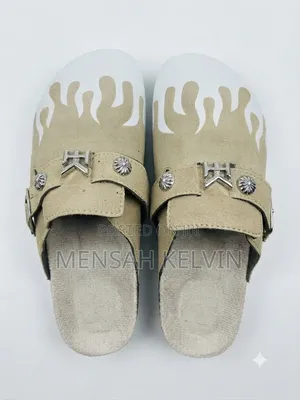 Brand New Designer Style Flame Print Slippers