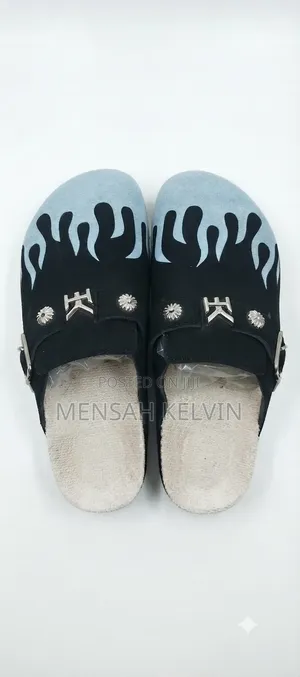 Brand New Designer Style Flame Print Slippers
