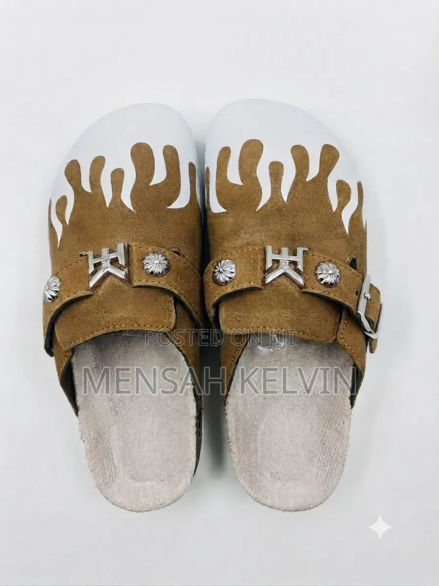 Brand New Designer Style Flame Print Slippers
