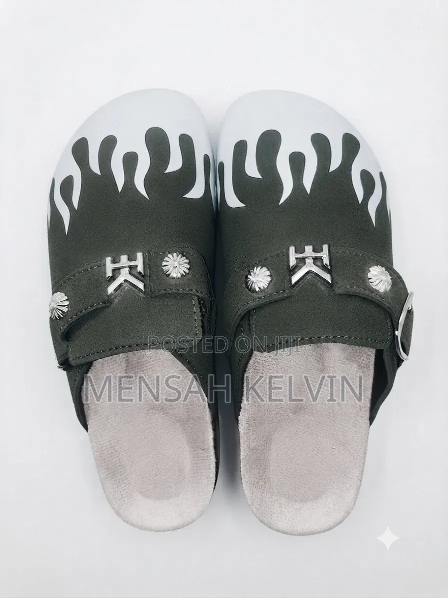 Brand New Designer Style Flame Print Slippers