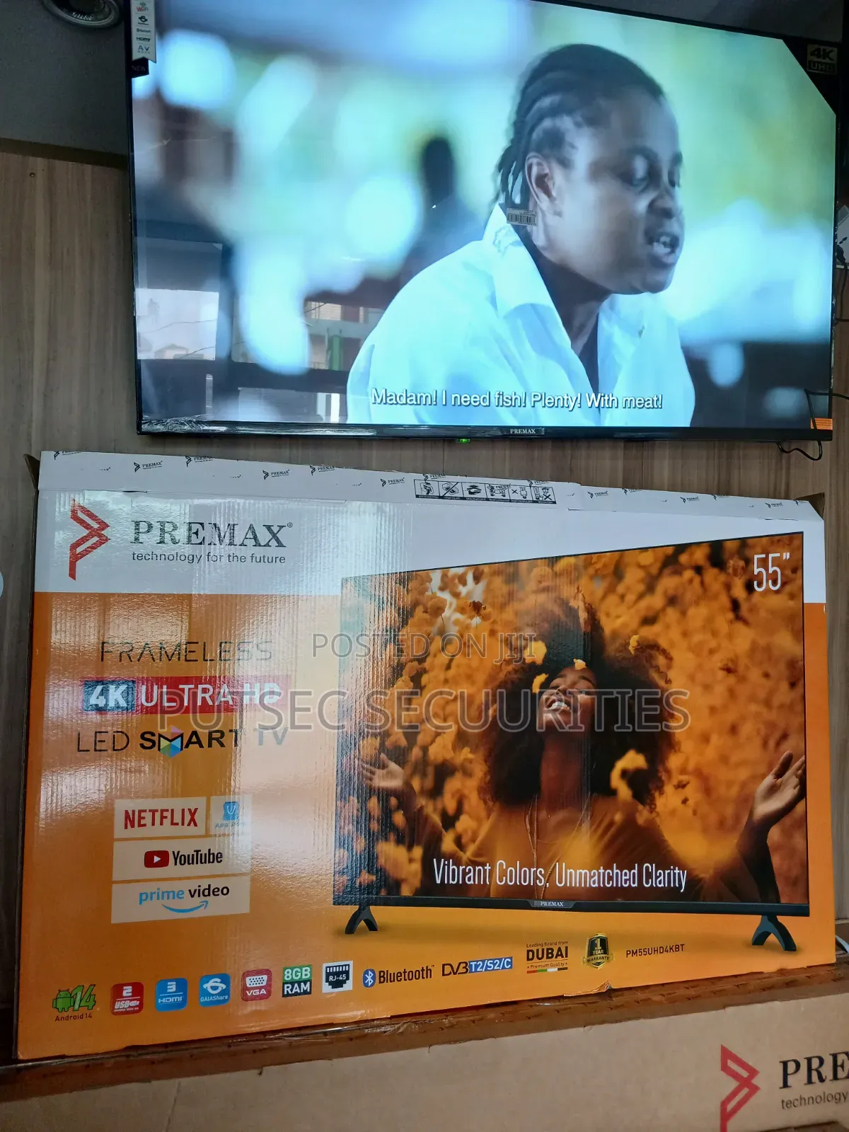 55 Inch Smart Android Television. TV
