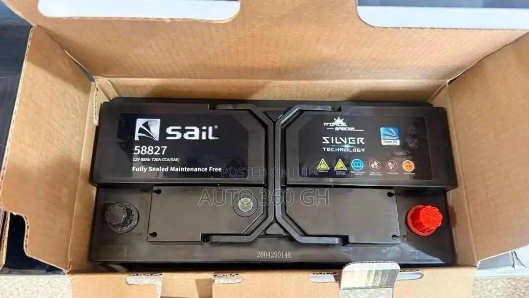Sail Battery 12v 88ah Din 19 Plate Flat