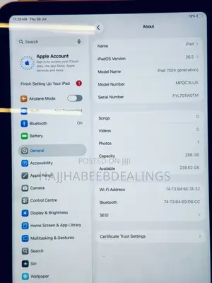 Apple iPad (2022) 256 GB Pink