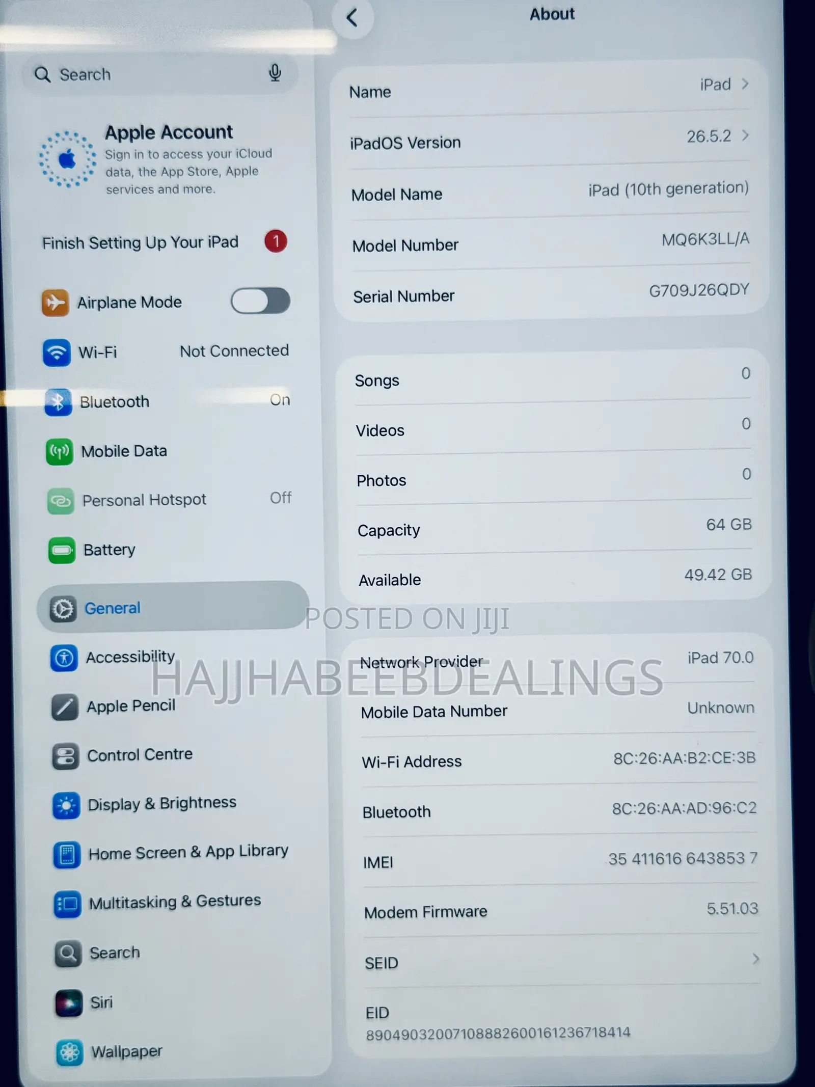 Apple iPad (2022) 64 GB Blue
