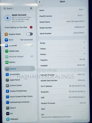 Apple iPad (2022) 64 GB Blue