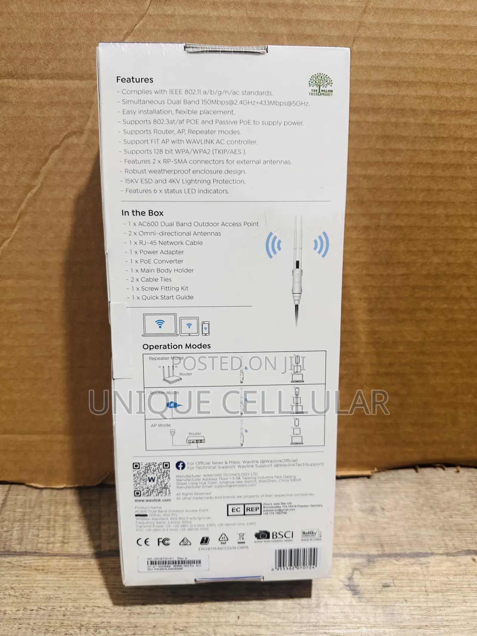 WAVLINK AC600 Dual Band Outdoor Access Point